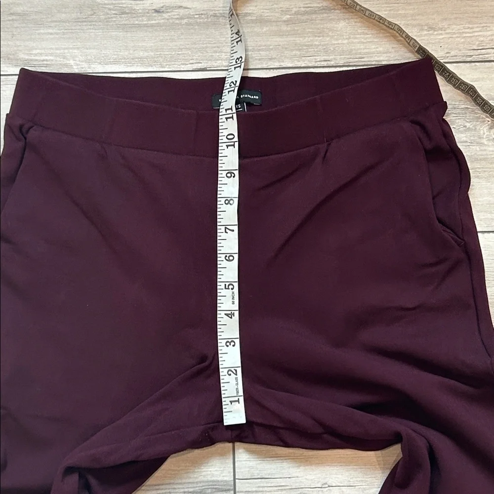 Universal Standard burgundy color pull on elastic waist pants size XS